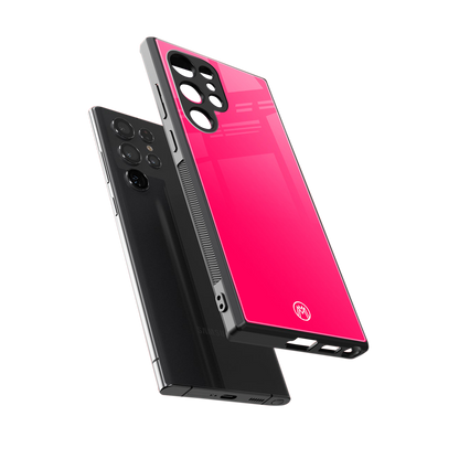 magenta paradise back phone cover | glass case for samsung galaxy s23 ultra