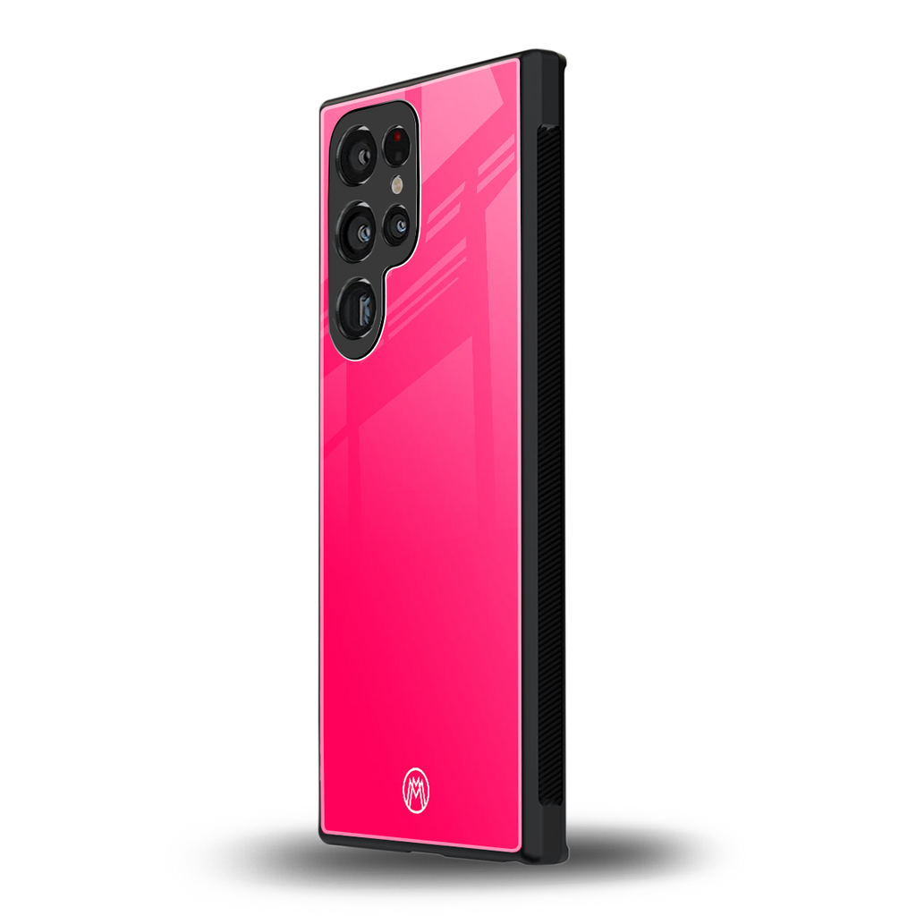 magenta paradise back phone cover | glass case for samsung galaxy s24 ultra