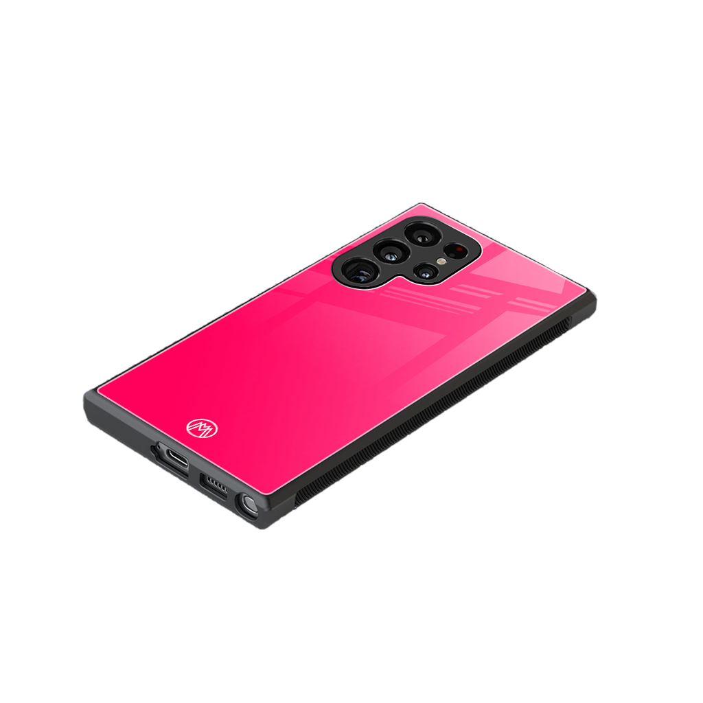 magenta paradise back phone cover | glass case for samsung galaxy s23 ultra