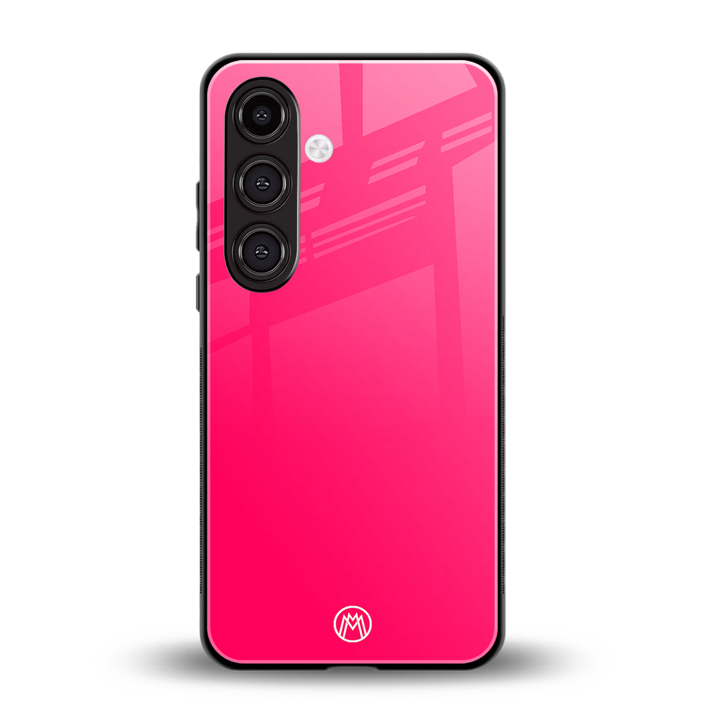 magenta paradise back phone cover | glass case for samsung galaxy s25