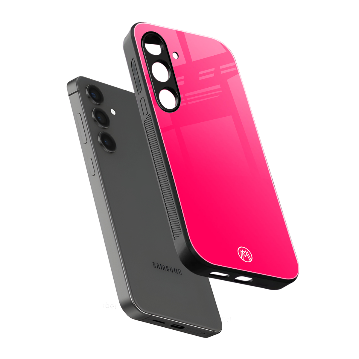 magenta paradise back phone cover | glass case for samsung galaxy s23 plus