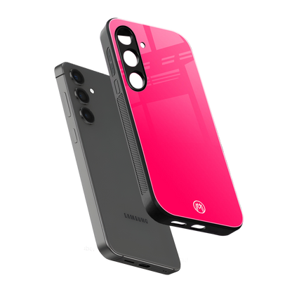 magenta paradise back phone cover | glass case for samsung galaxy s23 plus