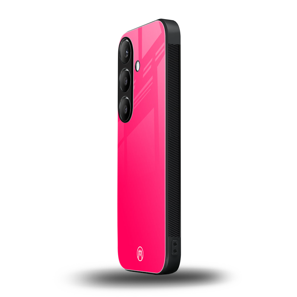 magenta paradise back phone cover | glass case for samsung galaxy s24 fe