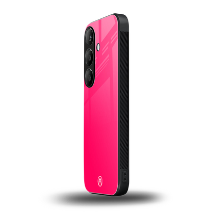 magenta paradise back phone cover | glass case for samsung galaxy s24 fe