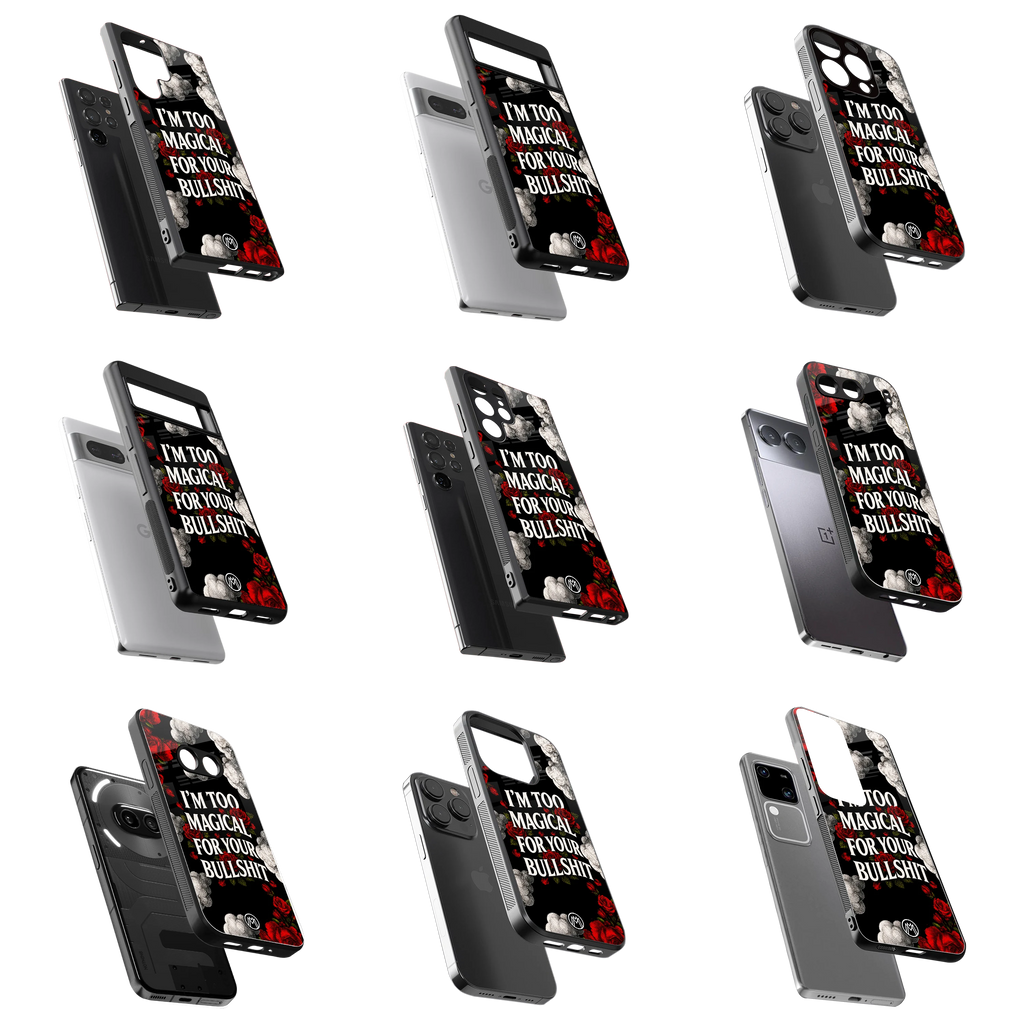 Durable Glass Back Mobile Case for iPhone, Samsung, OnePlus, Google Pixel, Redmi, Vivo, Oppo