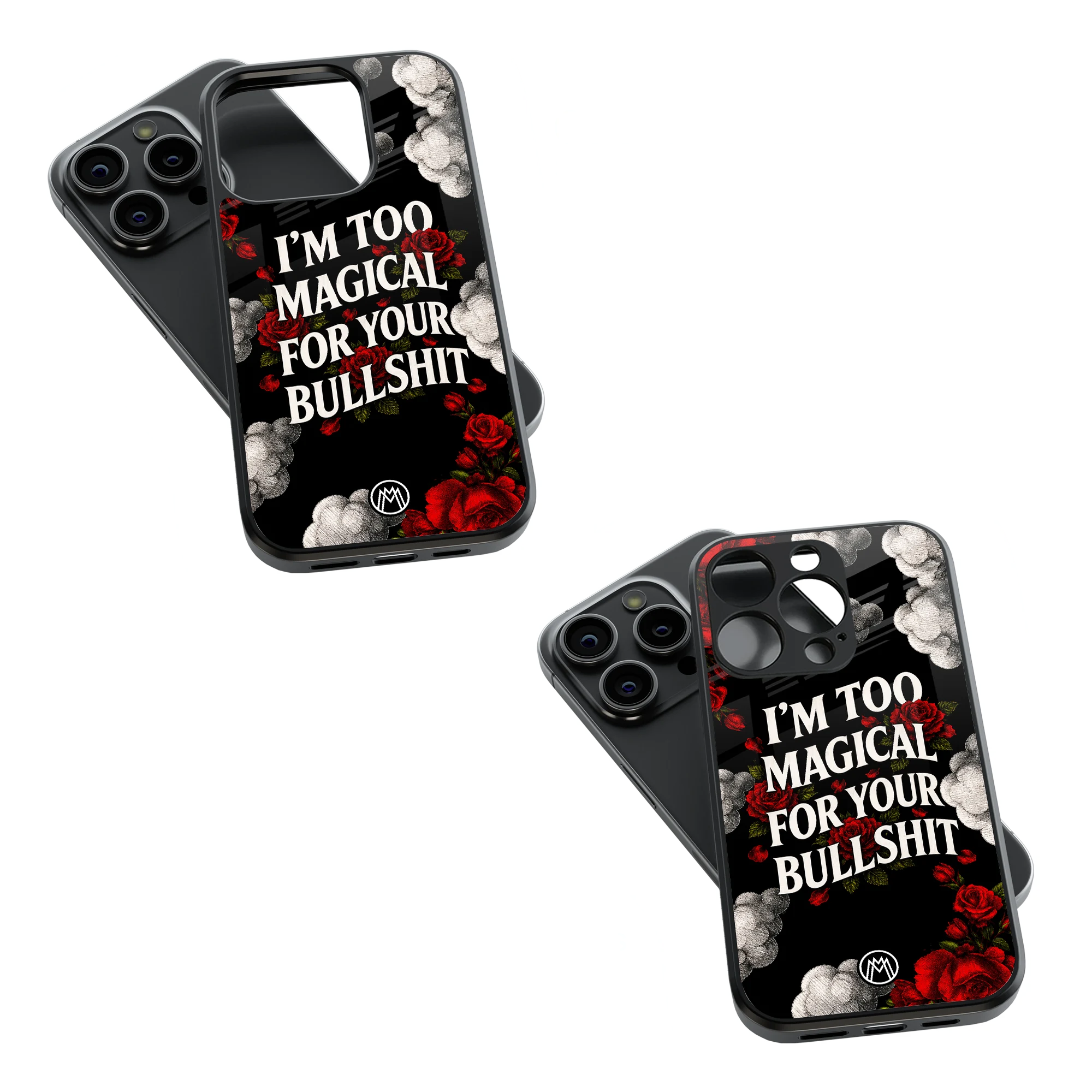 Trendy Glass Back Mobile Case for iPhone, Samsung, Redmi, OnePlus, Google Pixel, Motorola