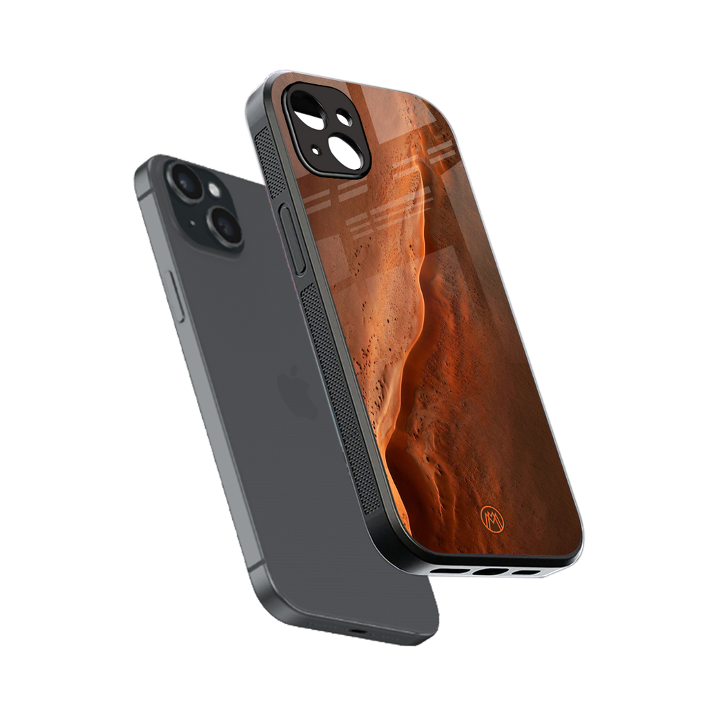 magical mars back phone cover | glass case for iphone 15 plus