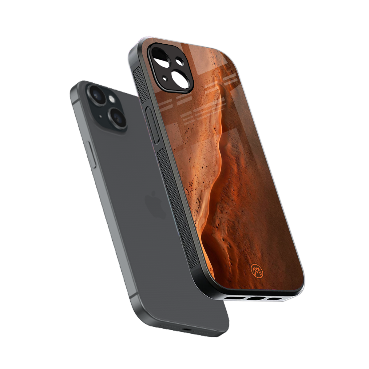 magical mars back phone cover | glass case for iphone 15 plus