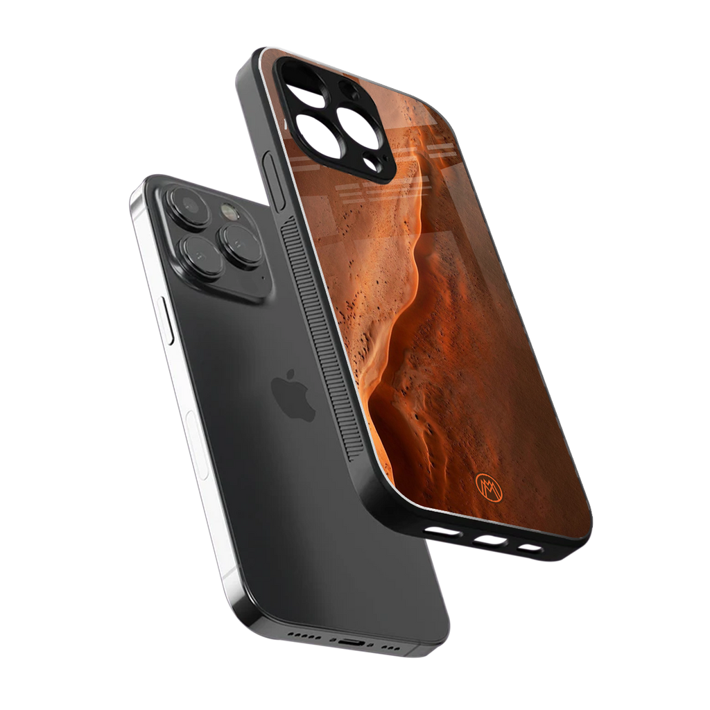 magical mars back phone cover | glass case for iphone 15 pro