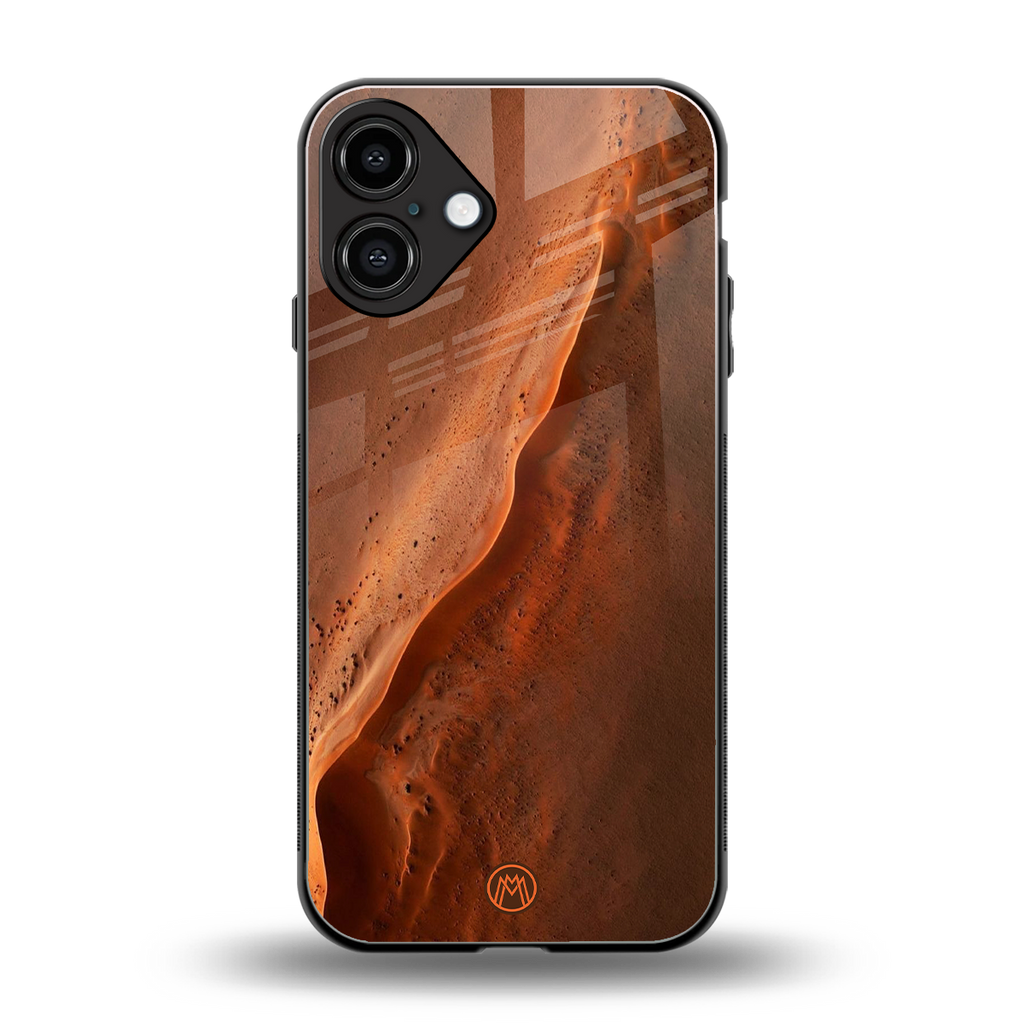 magical mars back phone cover | glass case for iphone 16 plus