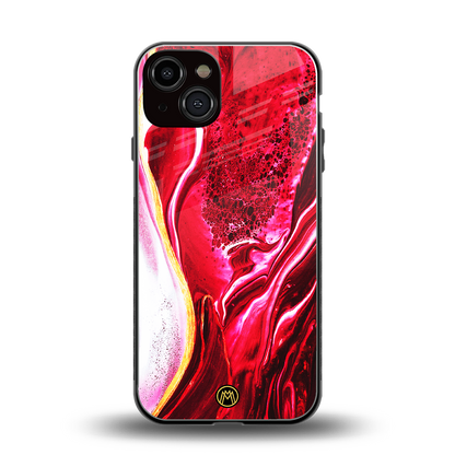 magical pink liquid marble back phone cover | glass case for iphone 13