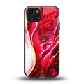 magical pink liquid marble back phone cover | glass case for iphone 15