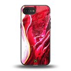 magical pink liquid marble back phone cover | glass case for iphone 16e