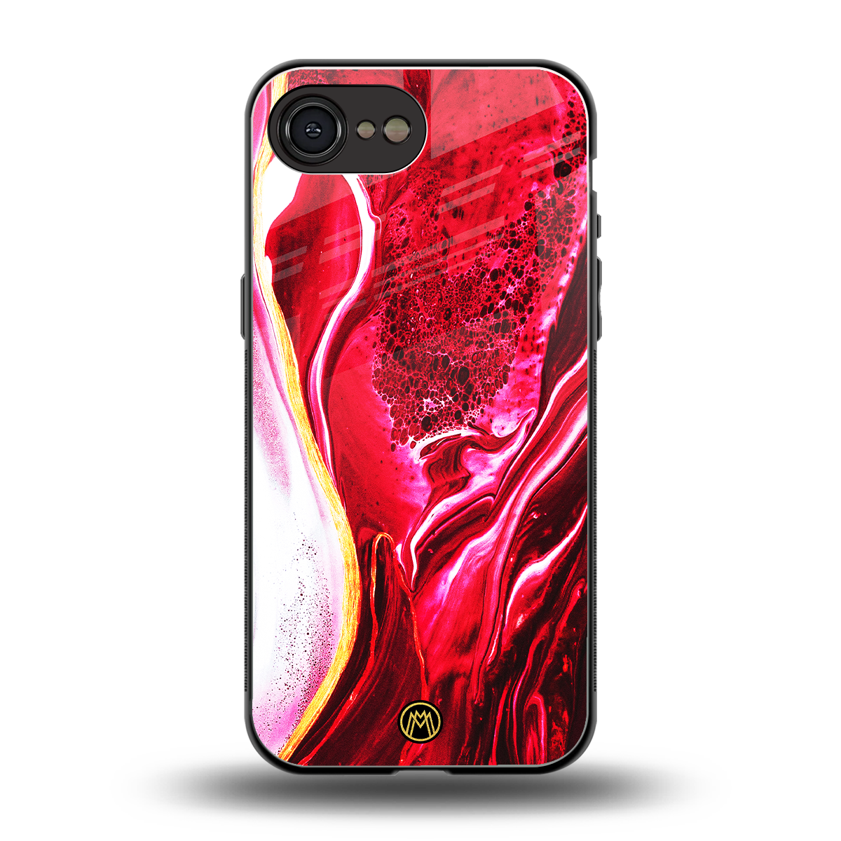 magical pink liquid marble back phone cover | glass case for iphone 16e
