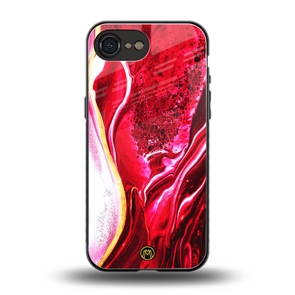 magical pink liquid marble back phone cover | glass case for iphone 16e