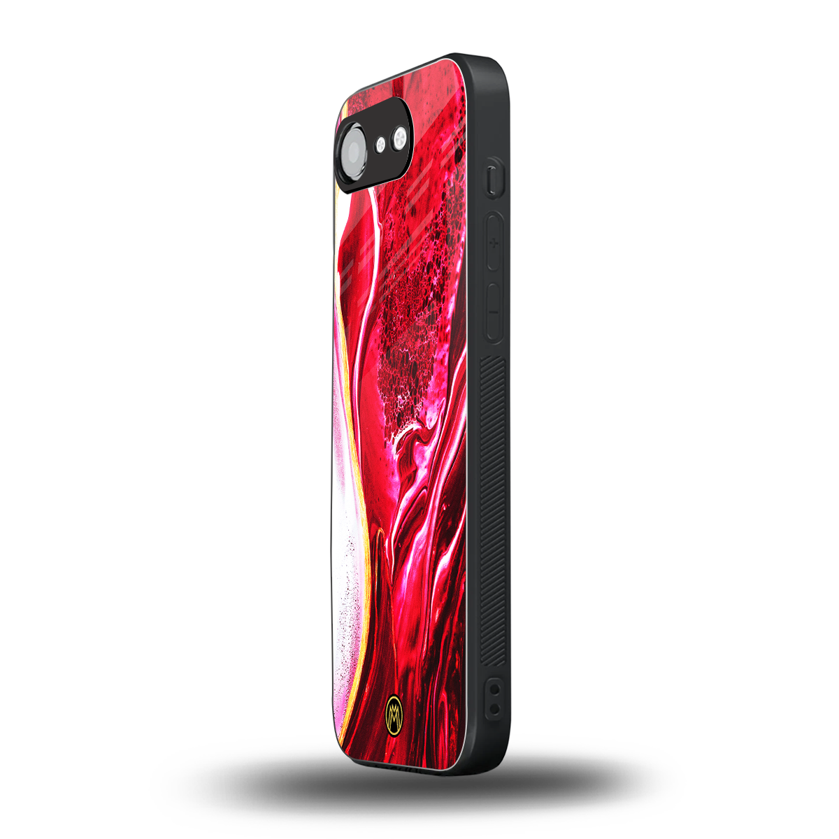 magical pink liquid marble back phone cover | glass case for iphone 16e