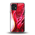 magical pink liquid marble back phone cover | glass case for nothing phone 1