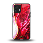 magical pink liquid marble back phone cover | glass case for nothing phone 2