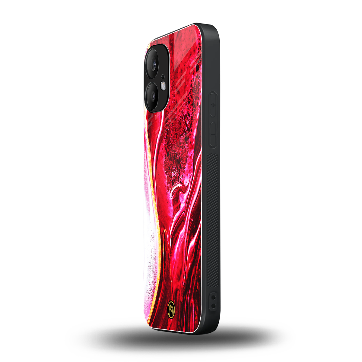 magical pink liquid marble back phone cover | glass case for nothing phone 2