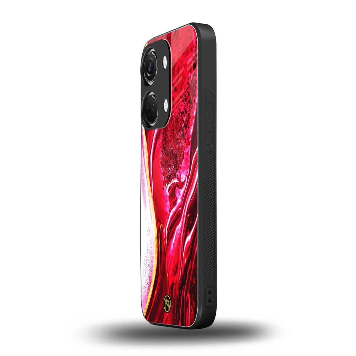 magical pink liquid marble back phone cover | glass case for oneplus nord 3
