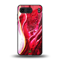 magical pink liquid marble back phone cover | glass case for oneplus nord 4