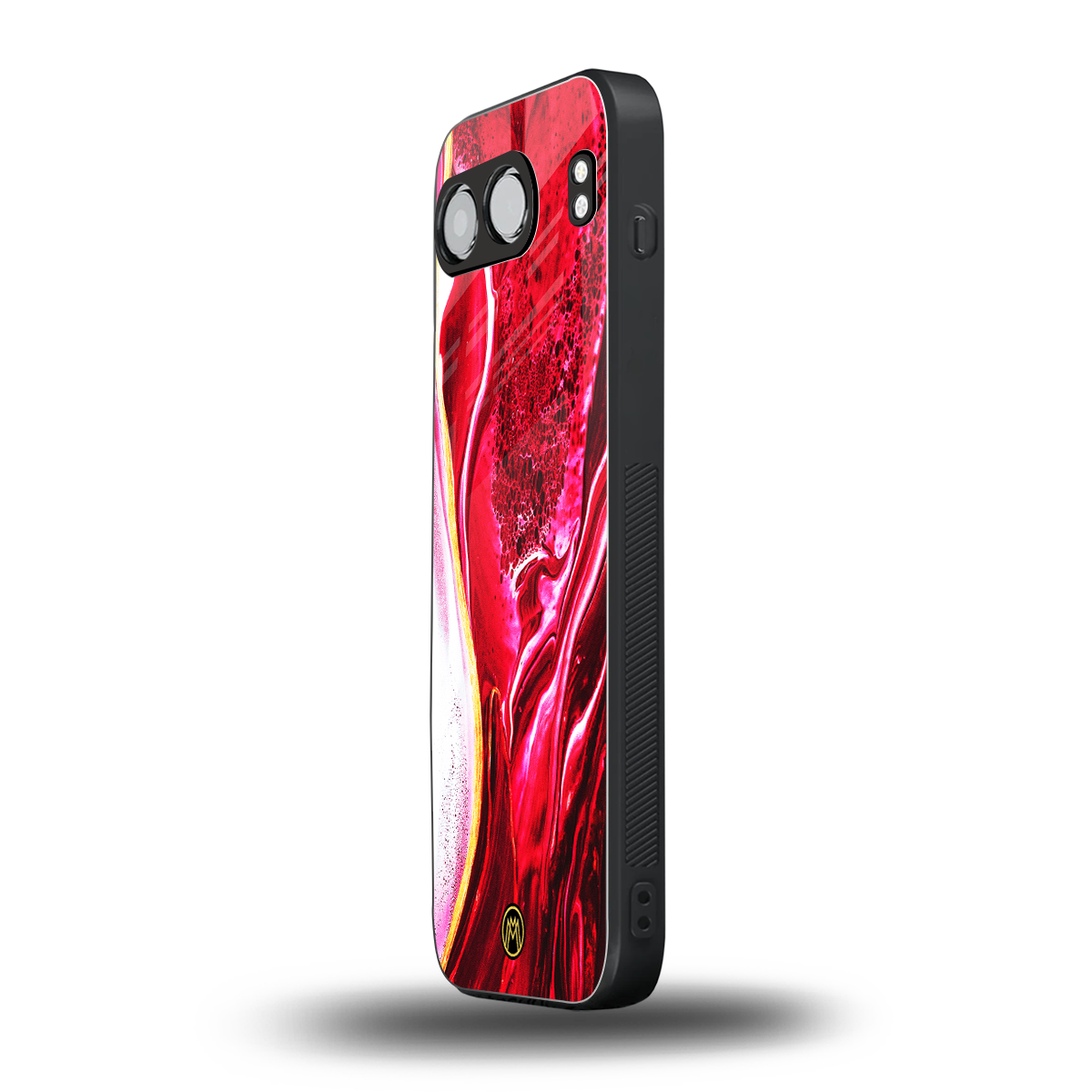 magical pink liquid marble back phone cover | glass case for oneplus nord 4