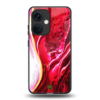 magical pink liquid marble back phone cover | glass case for oneplus nord ce 3