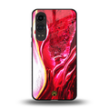 magical pink liquid marble back phone cover | glass case for oneplus nord ce 4 lite