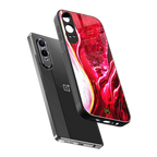magical pink liquid marble back phone cover | glass case for oneplus nord ce 4 lite