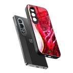 magical pink liquid marble back phone cover | glass case for oneplus nord ce 4