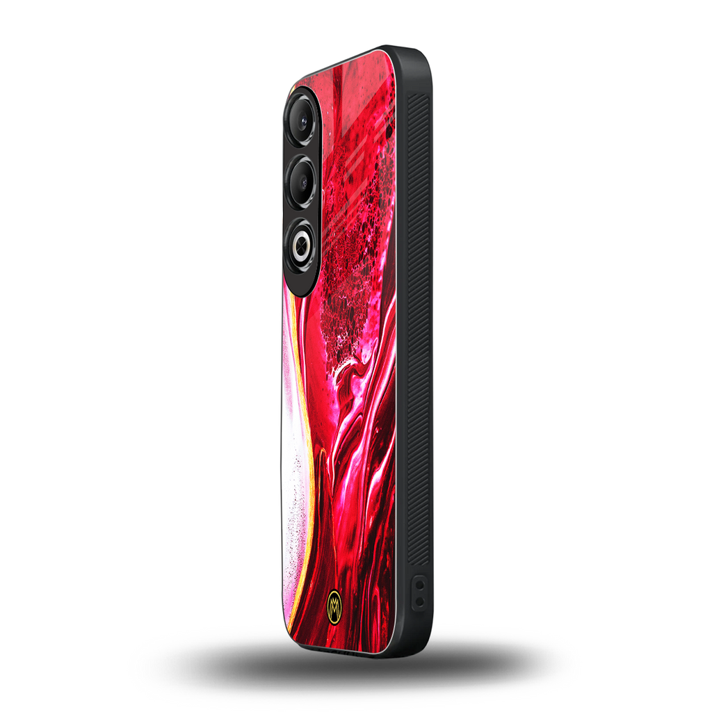 magical pink liquid marble back phone cover | glass case for oneplus nord ce 4