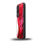 magical pink liquid marble back phone cover | glass case for oneplus nord ce 4