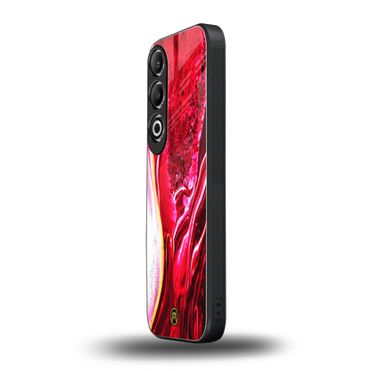 magical pink liquid marble back phone cover | glass case for oneplus nord ce 4