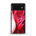 magical pink liquid marble back phone cover | glass case for Google Pixel 6A