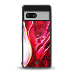 magical pink liquid marble back phone cover | glass case for Google Pixel 7