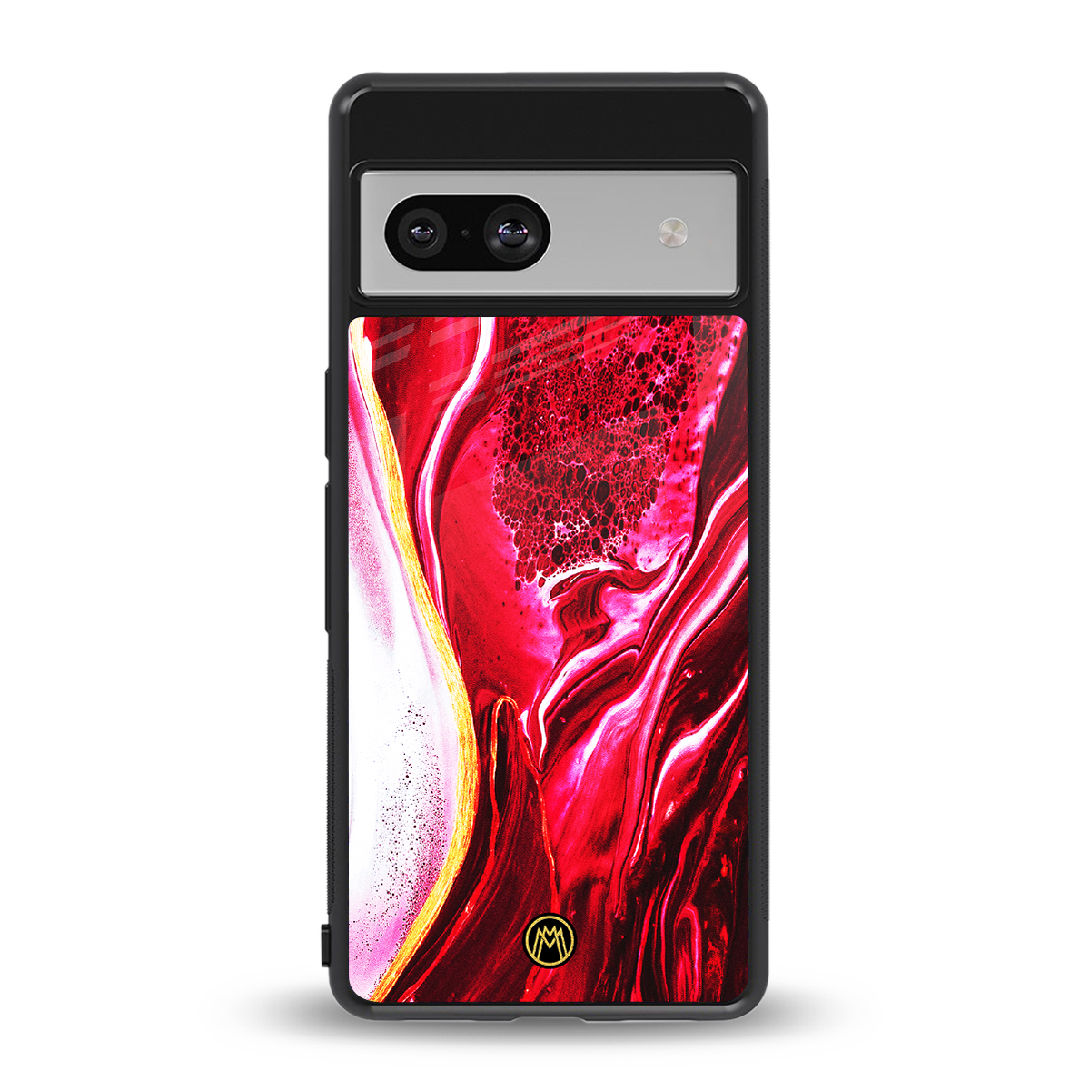 magical pink liquid marble back phone cover | glass case for Google Pixel 7A