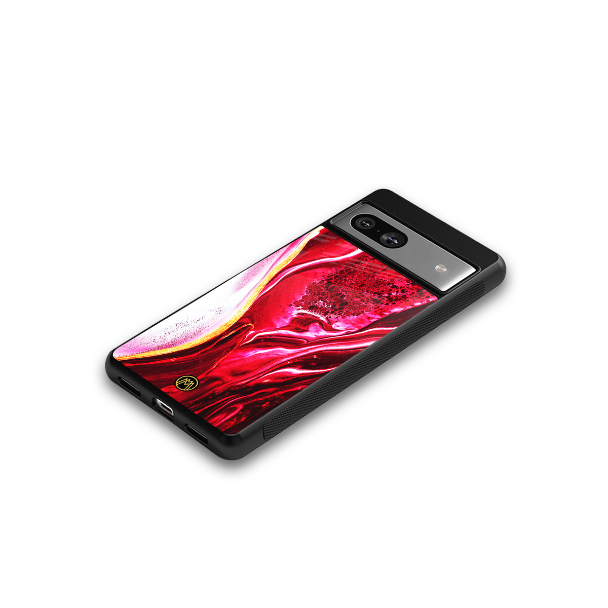 magical pink liquid marble back phone cover | glass case for Google Pixel 7