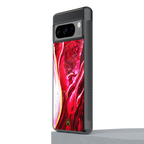 magical pink liquid marble back phone cover | glass case for google pixel 8 pro
