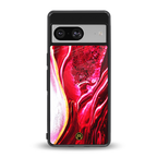 magical pink liquid marble back phone cover | glass case for Google Pixel 8