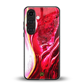 magical pink liquid marble back phone cover | glass case for samsung galaxy s24 plus