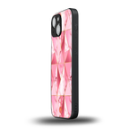 magical pink marble back phone cover | glass case for iphone 13 mini