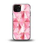 magical pink marble back phone cover | glass case for iphone 13