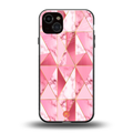 magical pink marble back phone cover | glass case for iphone 14 plus
