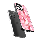 magical pink marble back phone cover | glass case for iphone 14 pro max