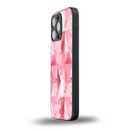 magical pink marble back phone cover | glass case for iphone 14 pro max