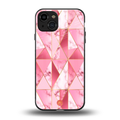 magical pink marble back phone cover | glass case for iphone 15
