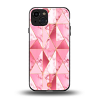 magical pink marble back phone cover | glass case for iphone 15