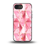 magical pink marble back phone cover | glass case for iphone 16e