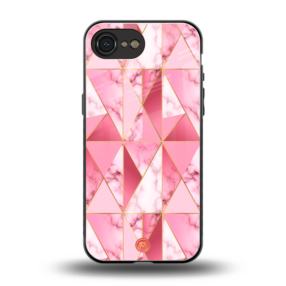 magical pink marble back phone cover | glass case for iphone 16e