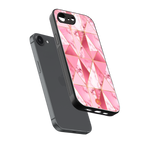 magical pink marble back phone cover | glass case for iphone 16e